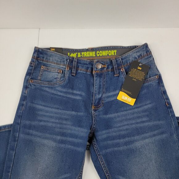 Lee x-treme comfort jeans slim 14 womens 2632 denim blue 28x30 nwt - Picture 2 of 12